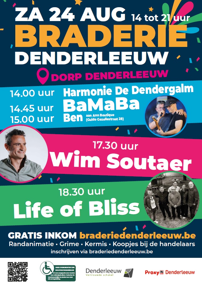 Gezellige en muzikale braderie sluit zomervakantie af