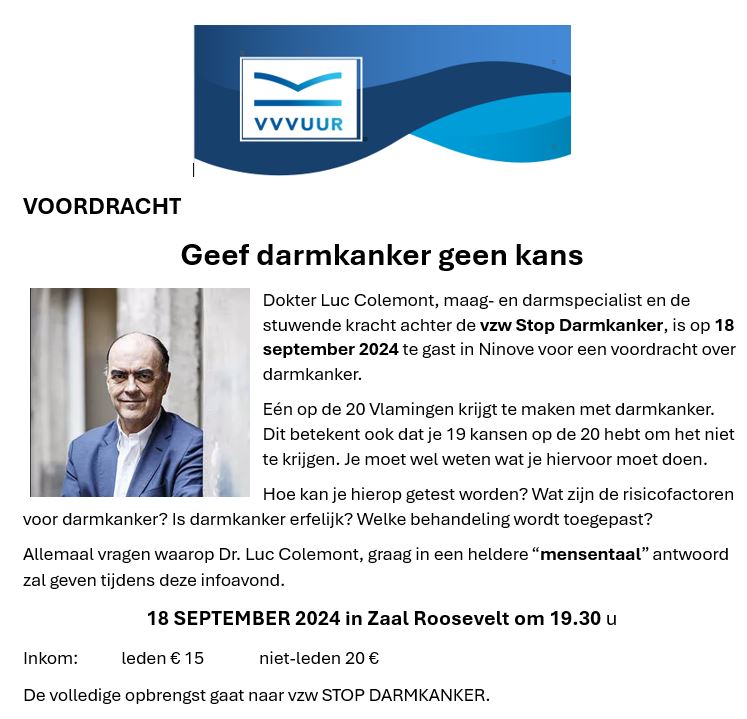 Geef darmkanker geen kans