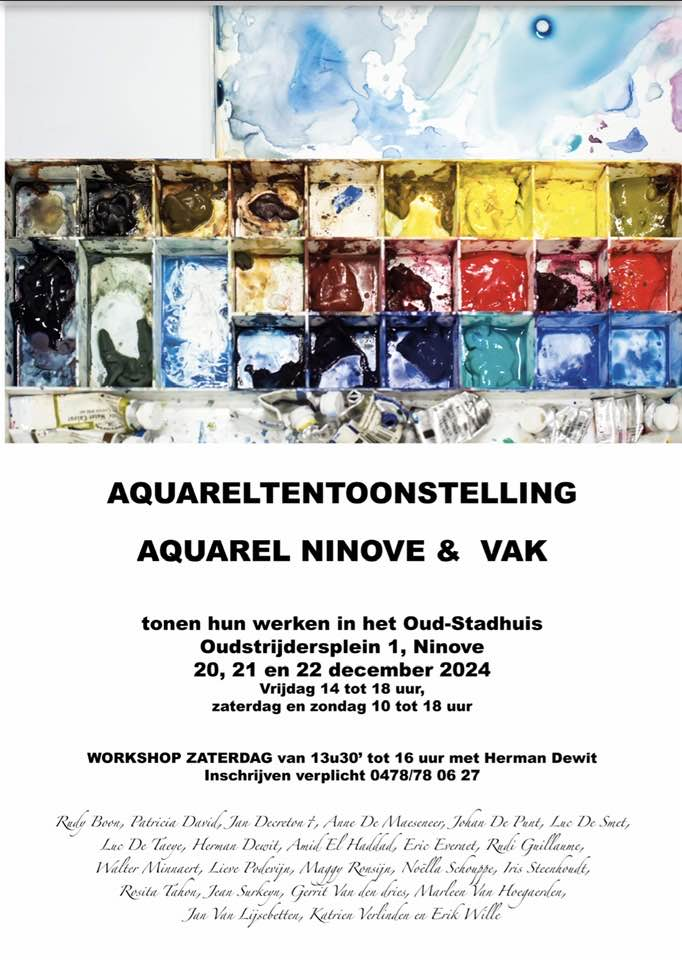 Aquarellententoonstelling